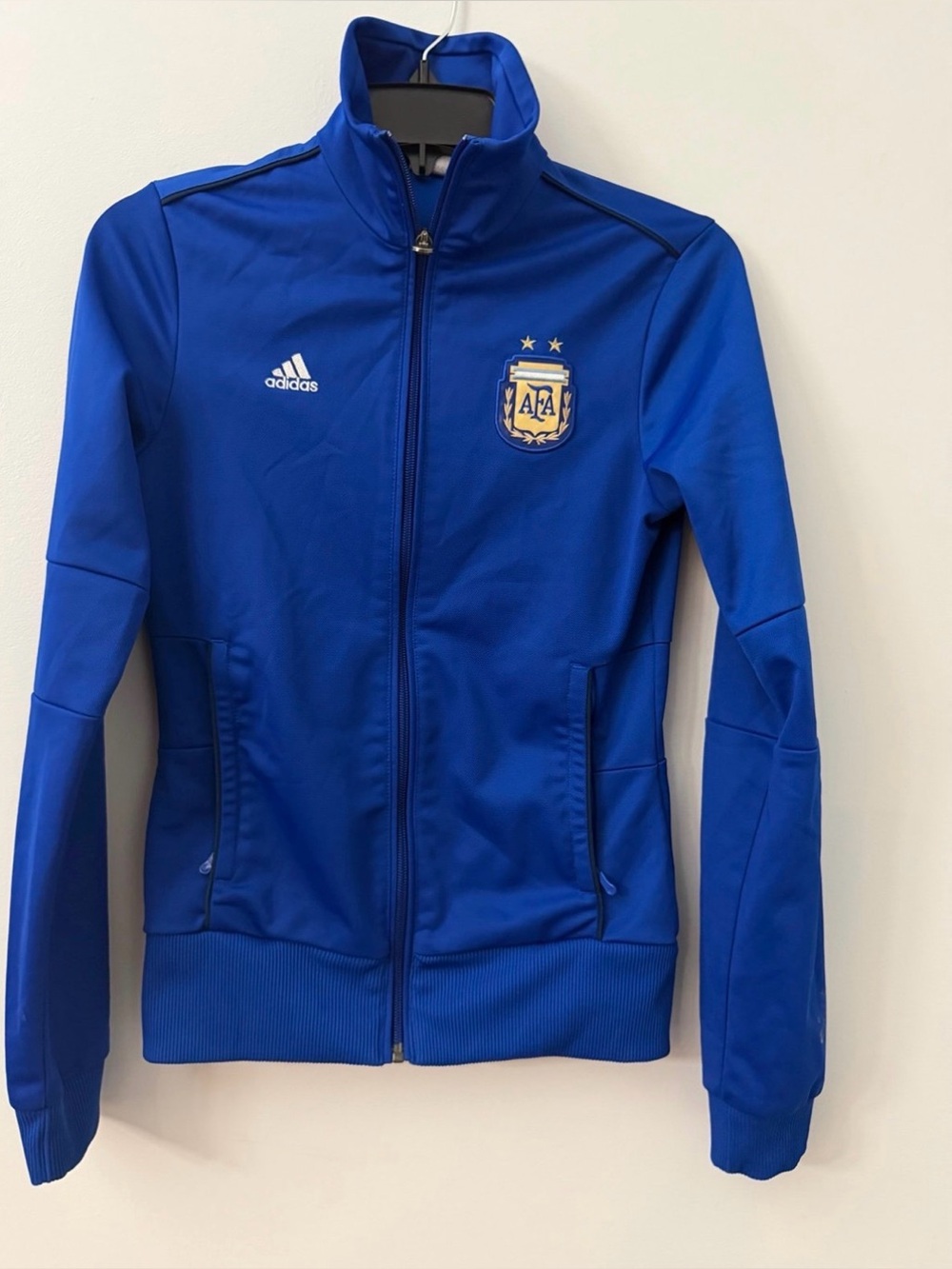 Adidas Argentina Track Jacket Women's Blue Small Soccer National Team 2010 D056